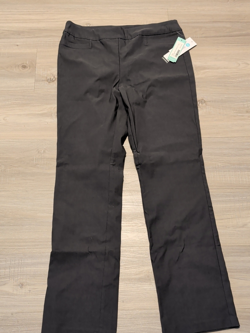 Tribal NWT Size 12 Muted Grey Pull on Tummy Control Work Trousers